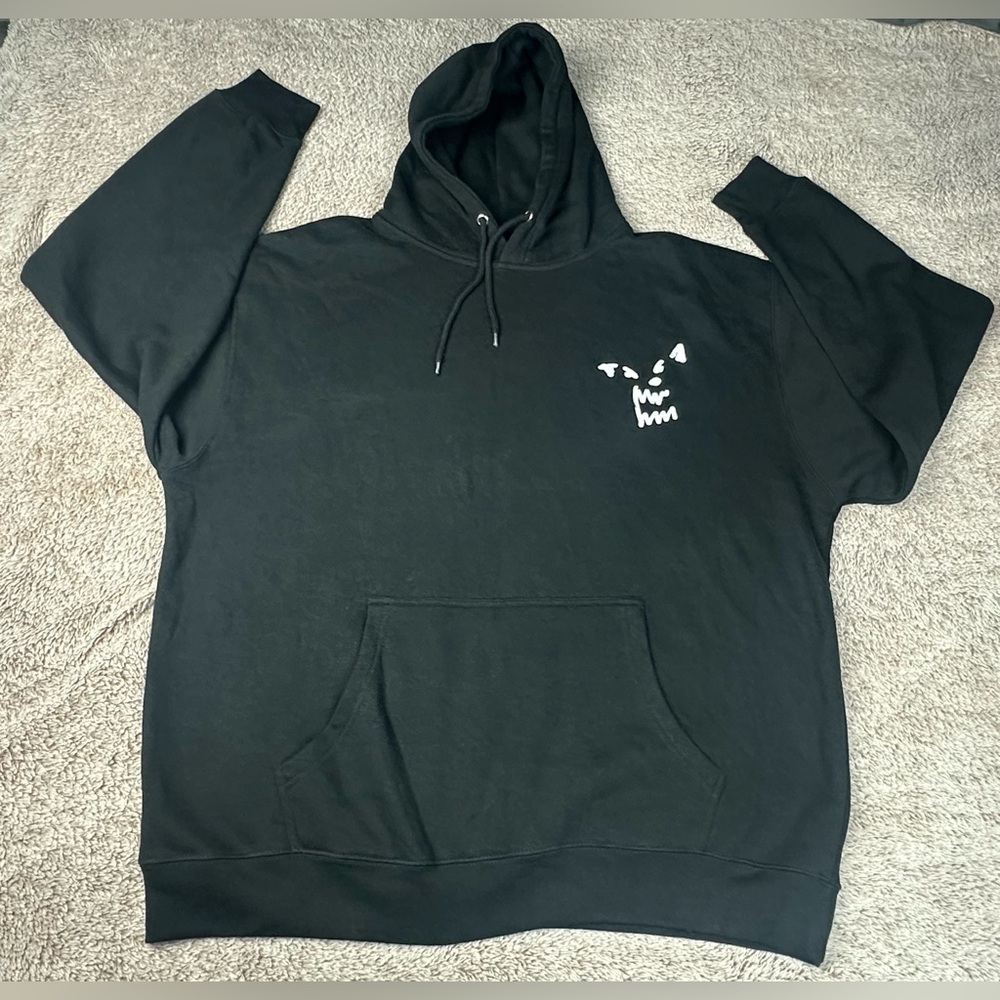Russ Merch There's Really A Wolf Portrait Hoodie Black Men's XXL Graphic - Picture 2 of 15